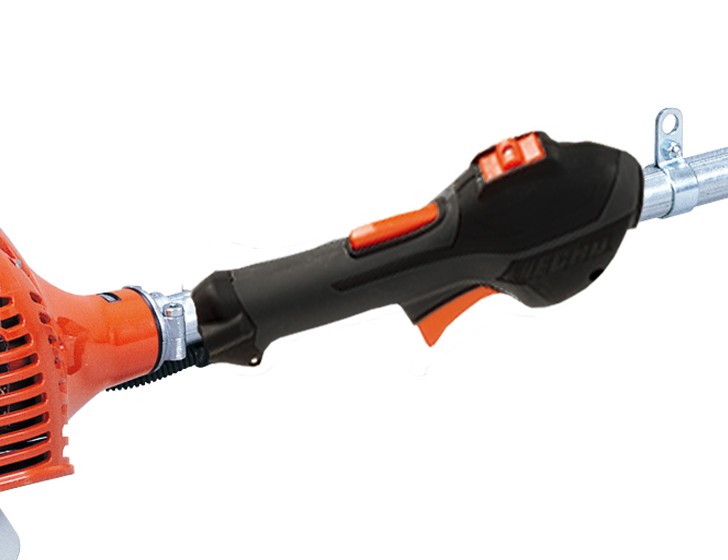 In-line handle with rubber grip. In-line handle with rubber grip.