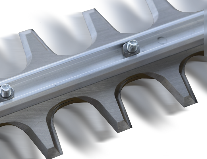 Faster cutter speed for clean finishing Faster cutter speed for clean finishing
